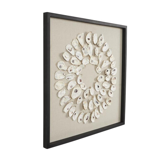 Handmade Shell Display Square Wall Decor Set, 28"