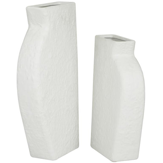 Half Shaped Thin Profile Ceramic Vase Set