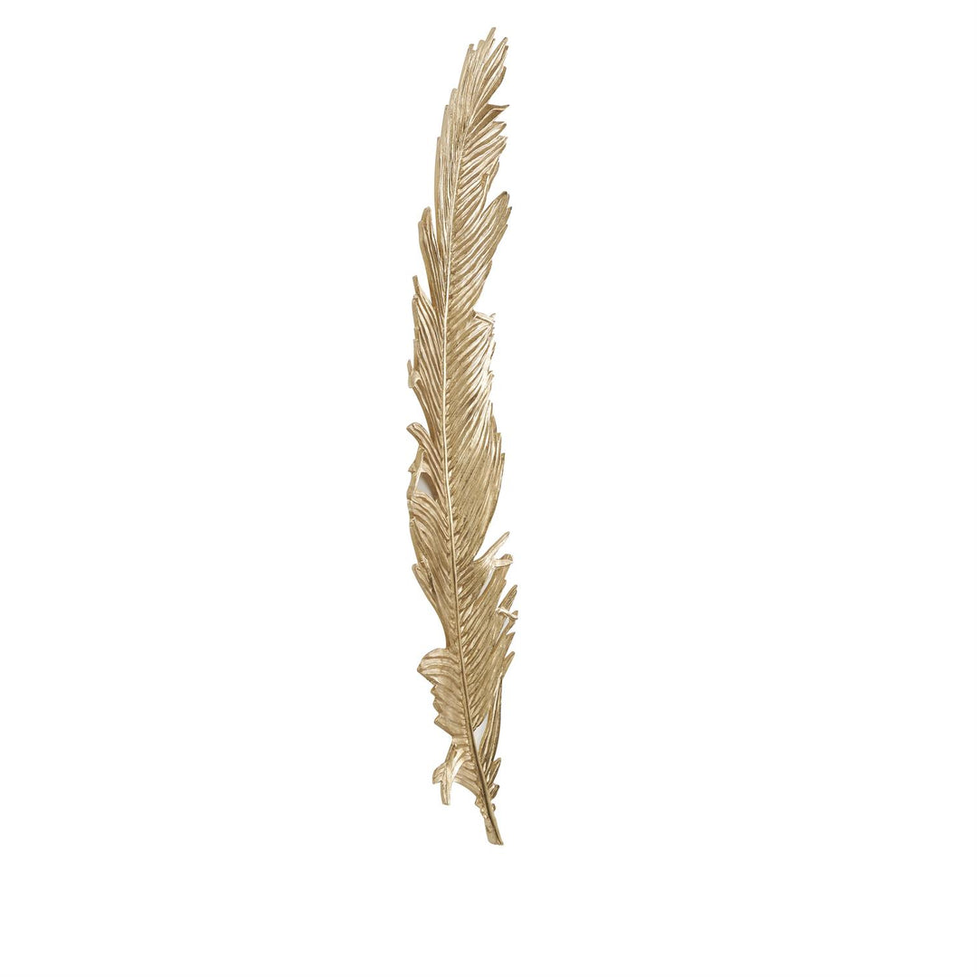 Metallic Large Feather Wall Decor, 47"