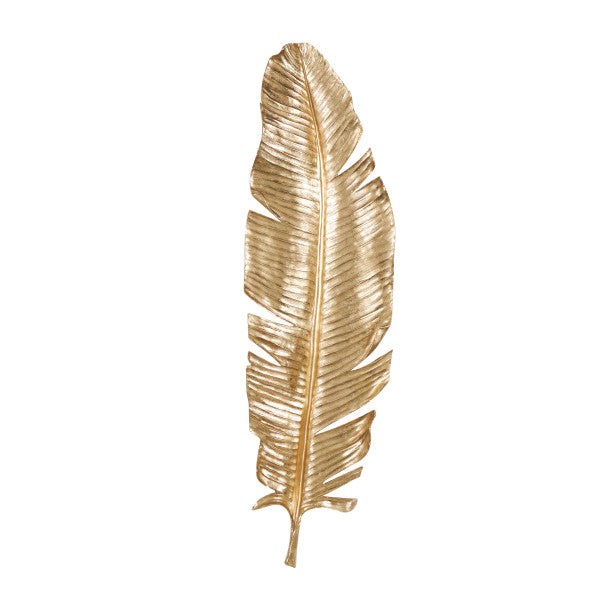 Metallic Large Feather Wall Decor, 47"