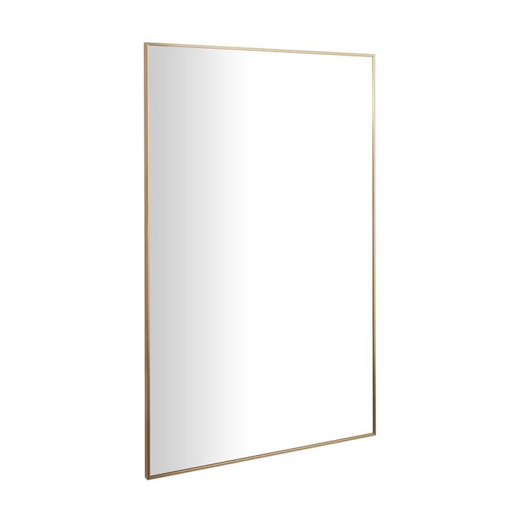 Metal Thin Framed Wall Mirror, 47"