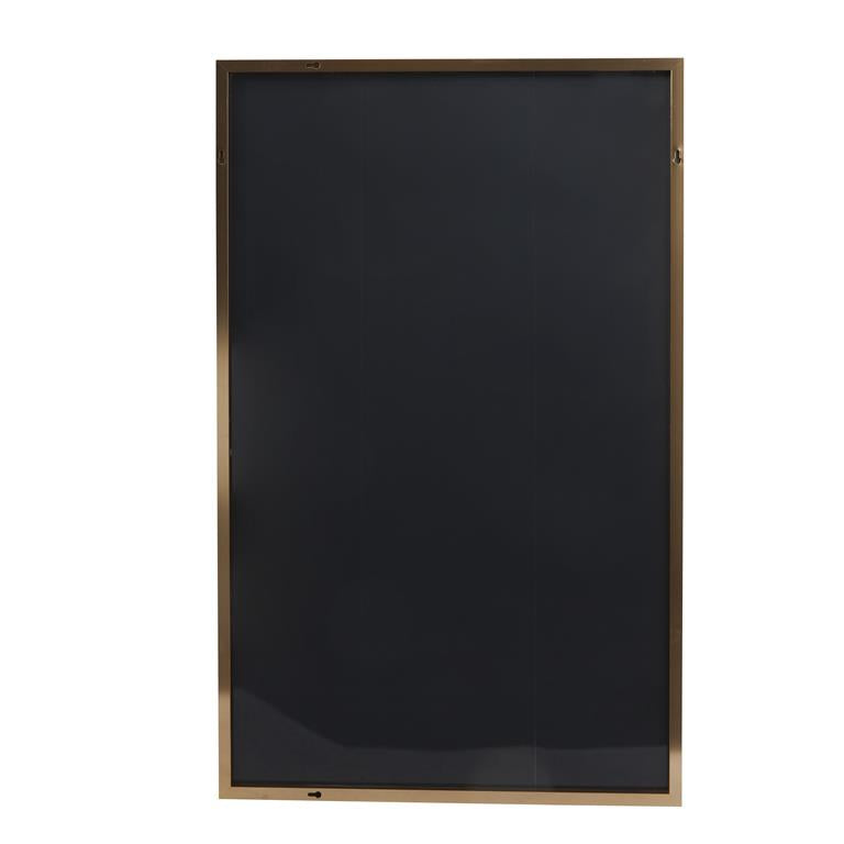 Metal Thin Framed Wall Mirror, 47"