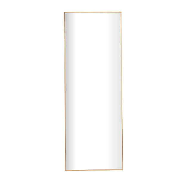 Metal Thin Framed Wall Mirror, 65"