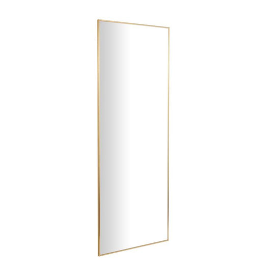 Metal Thin Framed Wall Mirror, 65"