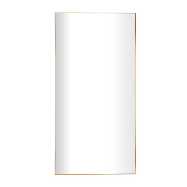 Metal Thin Framed Wall Mirror, 79"