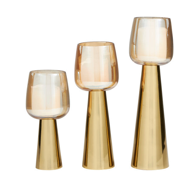 Torchiere Style Candle Holder Set