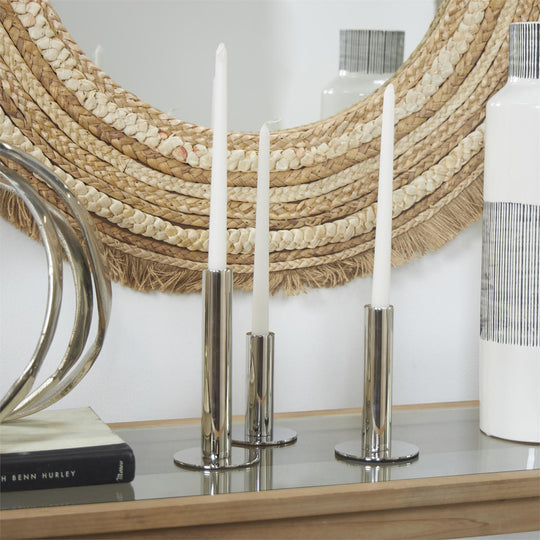 Slim Minimalistic Candle Holder Trio Set