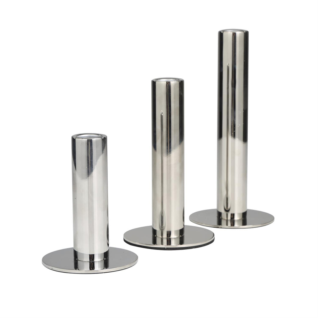 Slim Minimalistic Candle Holder Trio Set