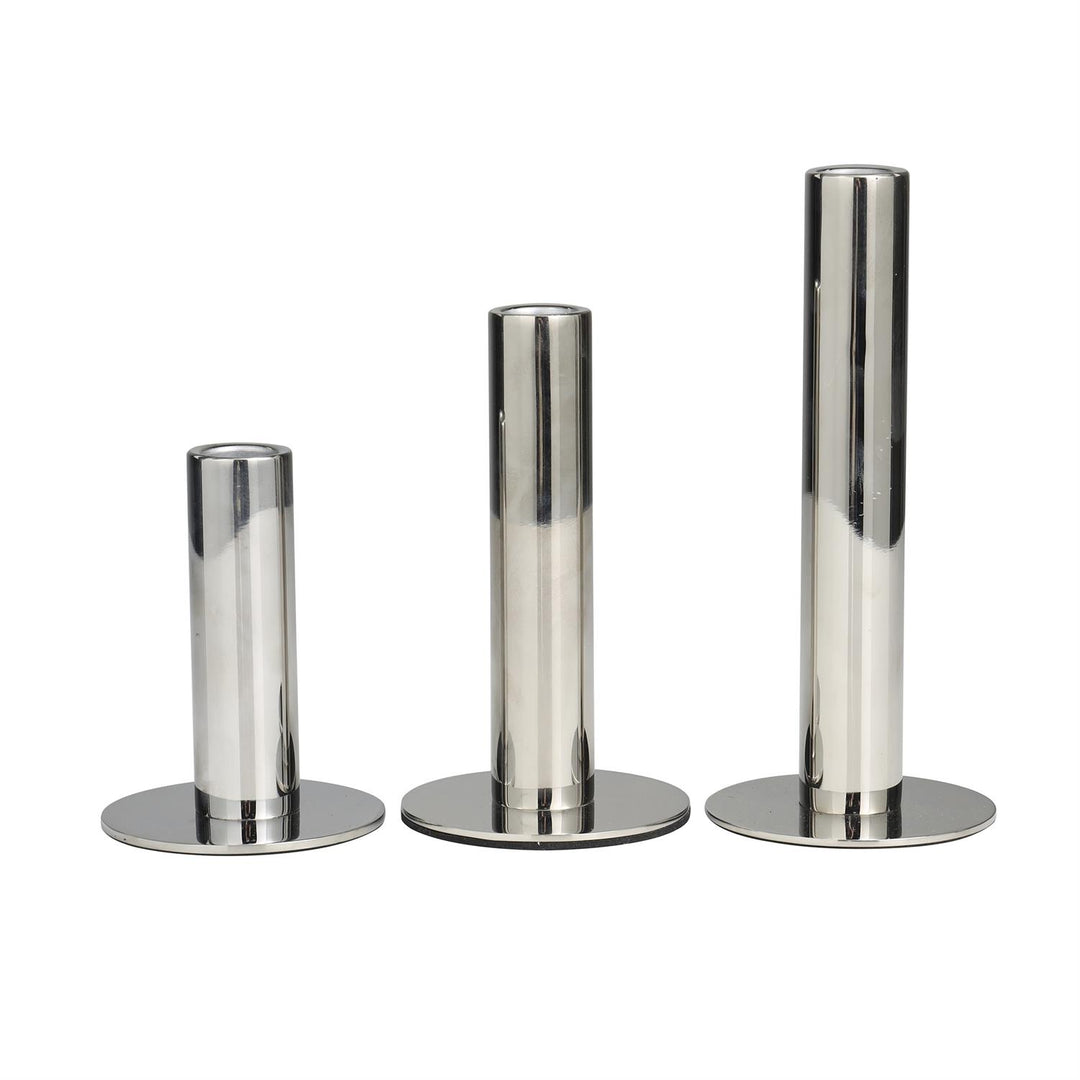 Slim Minimalistic Candle Holder Trio Set