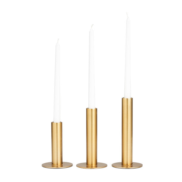 Slim Minimalistic Candle Holder Trio Set