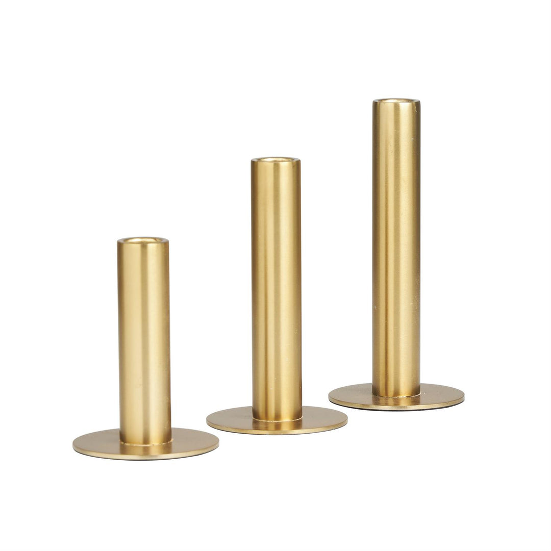 Slim Minimalistic Candle Holder Trio Set