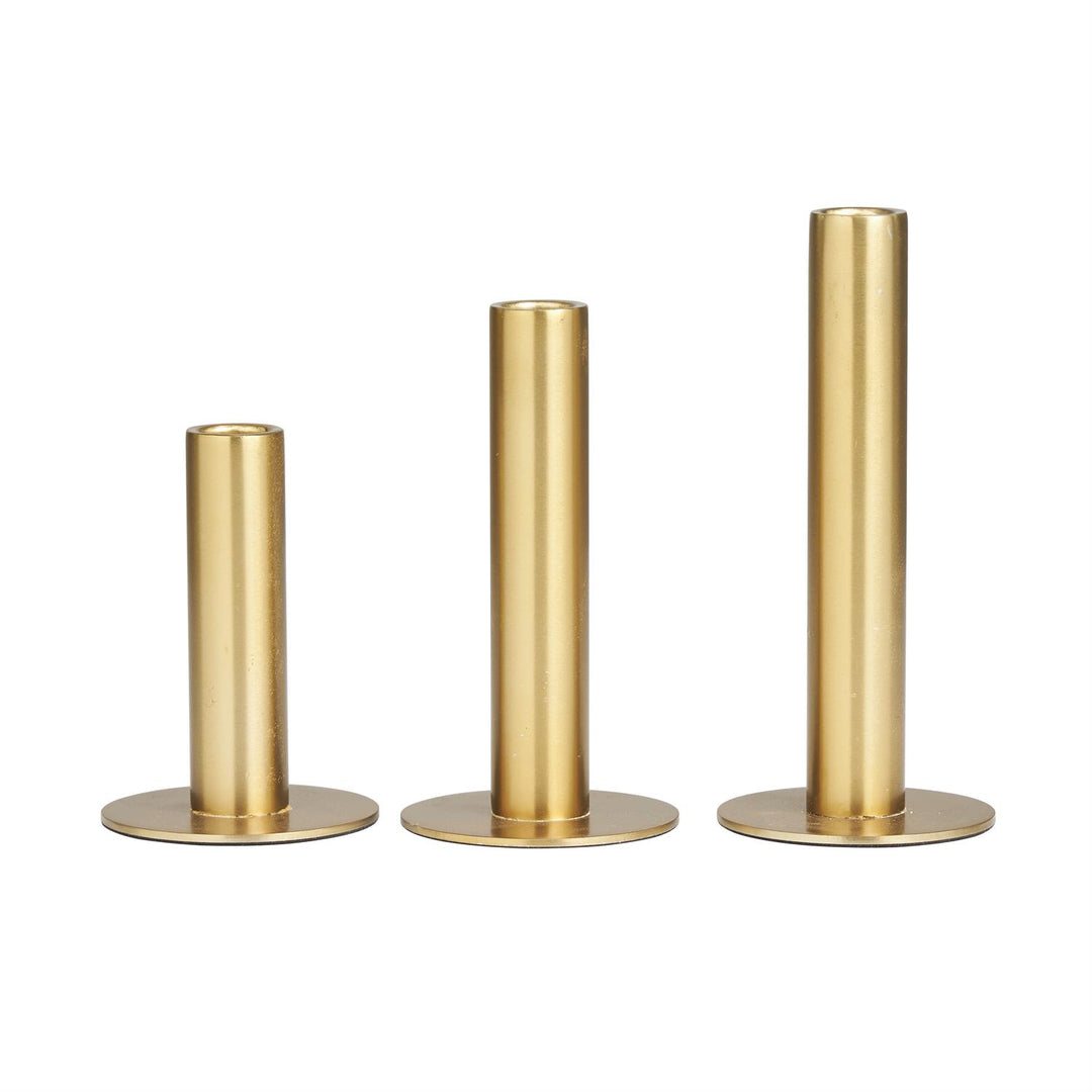 Slim Minimalistic Candle Holder Trio Set