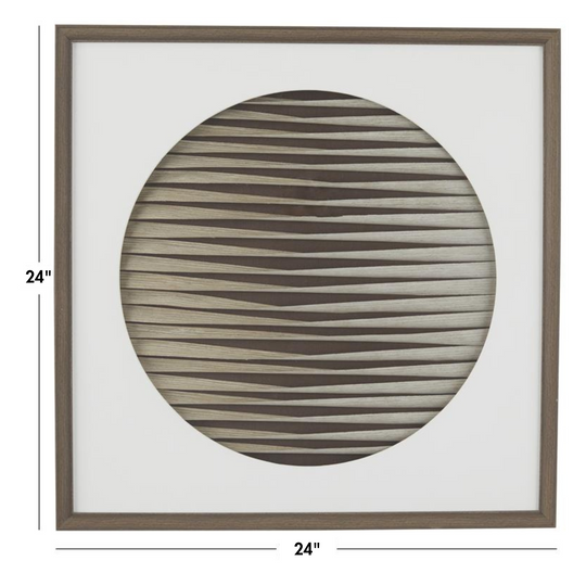 Linear 3D Geometric Weaved Shadow Box, Set of 4