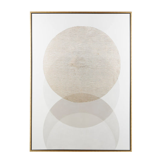 Soft Eclipses XL Wall Art with Gold Frame, 65"