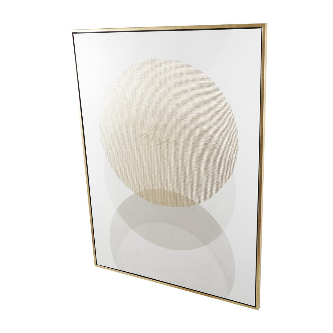 Soft Eclipses XL Wall Art with Gold Frame, 65"