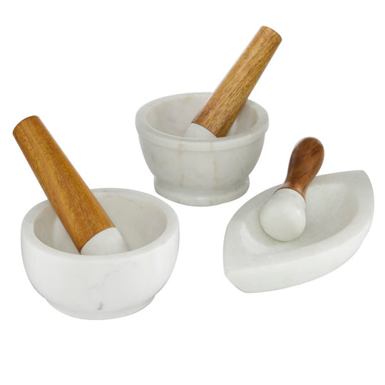 Marble Mortar And Pestel Set