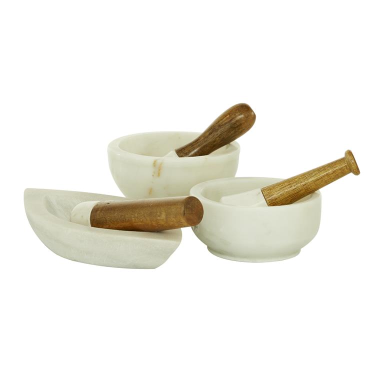 Marble Mortar And Pestel Set