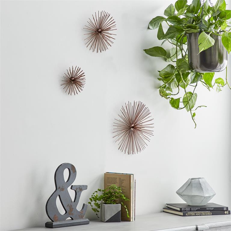 3D Starburst Orbs Wall Art Set