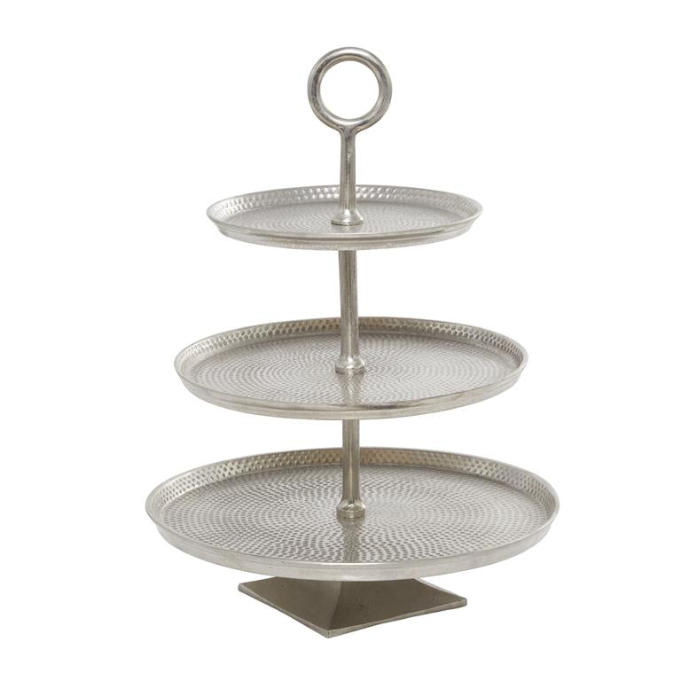 Gold Tiered 3 Level Cake Stand, 17"