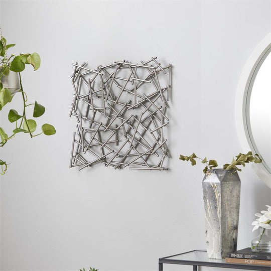 Pick Up Sticks 3D Abstract Metal Wall Decor Set