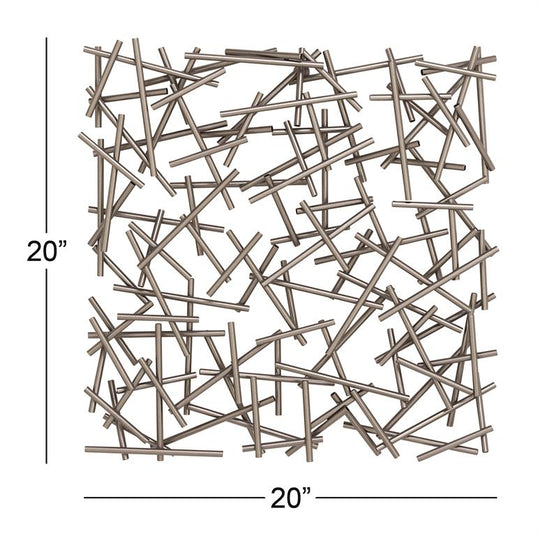 Pick Up Sticks 3D Abstract Metal Wall Decor Set