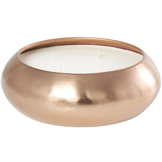 Large 4 Wick Scented Candle in Metal Bowl, 60 oz