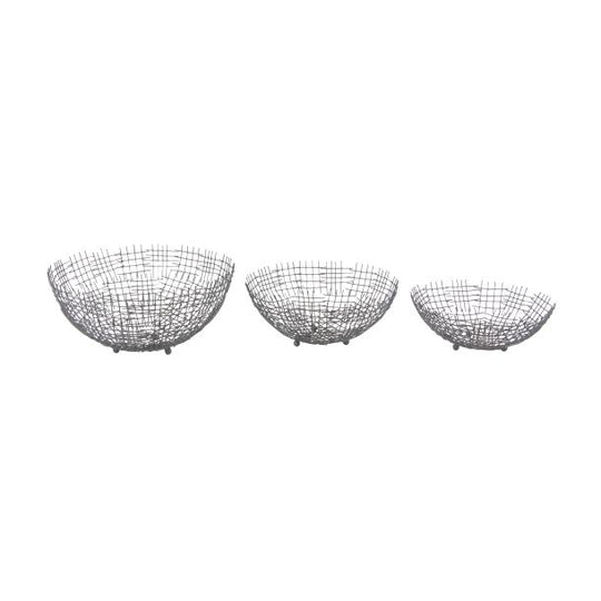 Wire Mesh Decorative Bowl Set