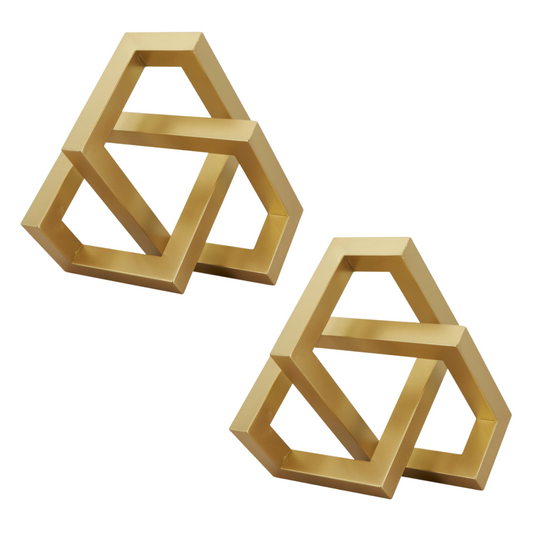 3D Geometric Knot Metal Sculpture