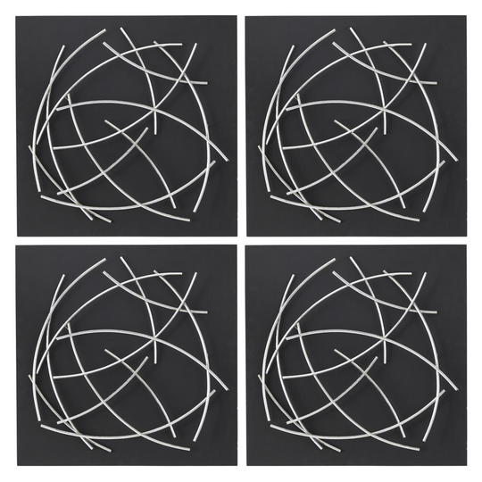 Curved Metal Pick Up Sticks 3D Wall Art Set