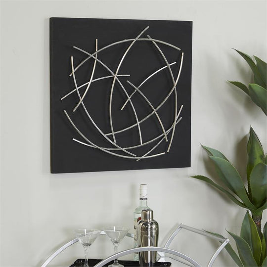 Curved Metal Pick Up Sticks 3D Wall Art Set