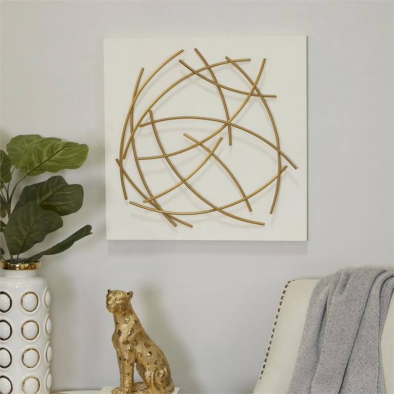 Curved Metal Pick Up Sticks 3D Wall Art Set