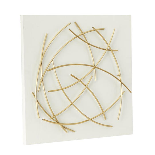 Curved Metal Pick Up Sticks 3D Wall Art Set