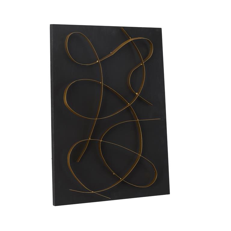 Swirled Metal Ribbons Abstract 3D Wall Decor Set