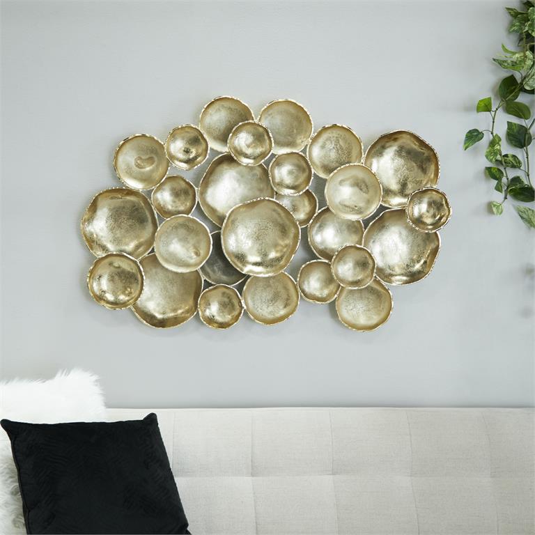 3D Large Metal Plate Wall Art with Uneven Edges