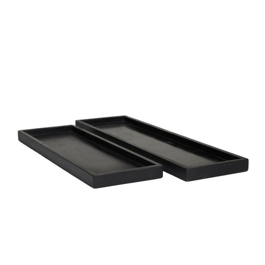 Large Rectangular Marble Tray Set