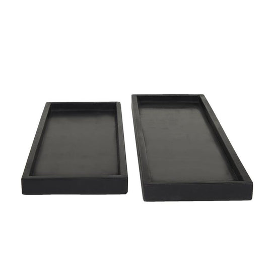 Large Rectangular Marble Tray Set