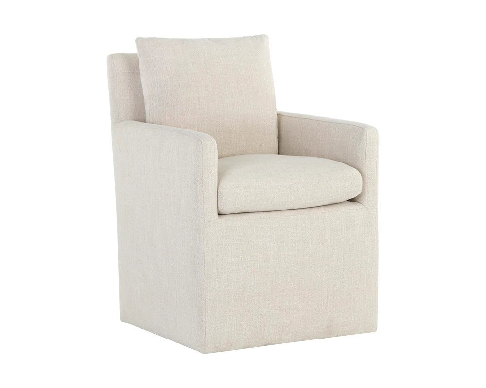 Colton Wheeled Dining Armchair