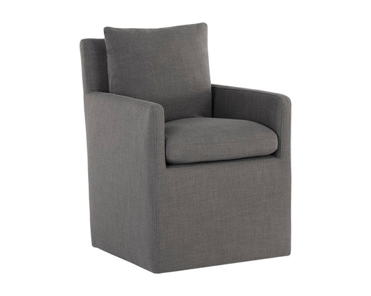 Colton Wheeled Dining Armchair